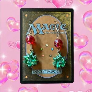 Red and Green Christmas earrings